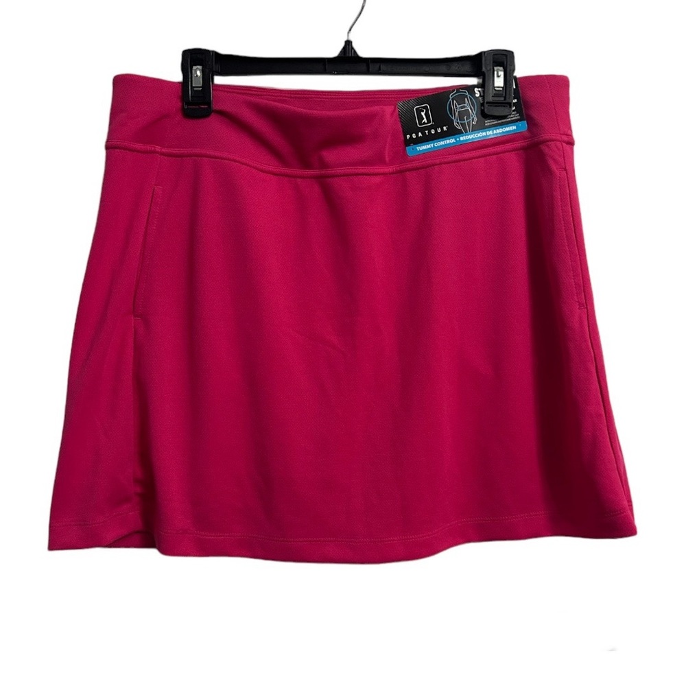 PGA TOUR Womens Raspberry Rose Pink Airflux Tummy Control Golf Size L